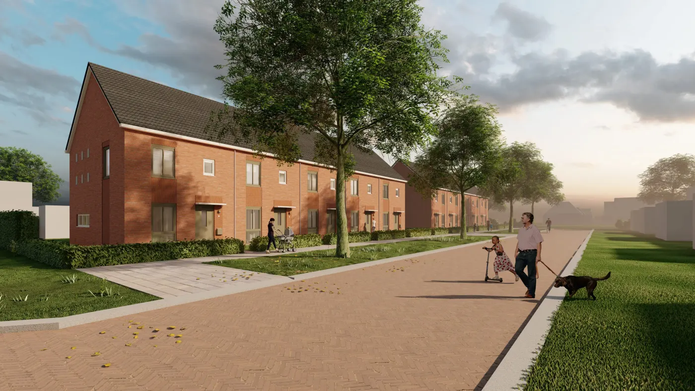 De woningen van Wyldehoarne in Joure
